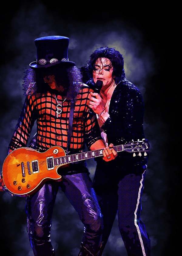 Spirit of Michael Jackson and Slash by Gunawan Rb